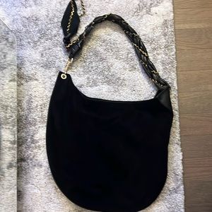 MAYLE leather and suede shoulder bag